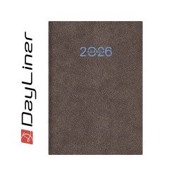 Határidőnapló Animal A5 napi, fehér lapokkal Grizzly szürkésbarna Dayliner 2026. Író- irodaszer, papíráru Dayliner