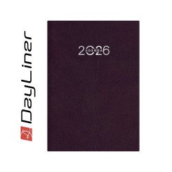 Határidőnapló Animal A5 napi, fehér lapokkal RedPanda bordó Dayliner 2026. Író- irodaszer, papíráru Dayliner