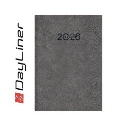 Határidőnapló Animal A5 napi, fehér lapokkal Wolf szürke Dayliner 2026. Író- irodaszer, papíráru Dayliner