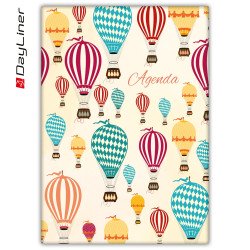 Határidőnapló Colors A5 heti, fehér lapokkal Balloons Dayliner 2026. Író- irodaszer, papíráru Dayliner