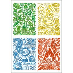 Határidőnapló Colors A5 heti, fehér lapokkal Elements Dayliner 2026. Író- irodaszer, papíráru Dayliner