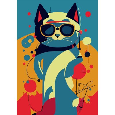Határidőnapló Colors A5 napi, fehér lapokkal Astro Cat Dayliner 2027.