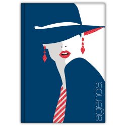Határidőnapló Colors A5 napi, fehér lapokkal Fashion Kék Dayliner 2026. Író- irodaszer, papíráru Dayliner