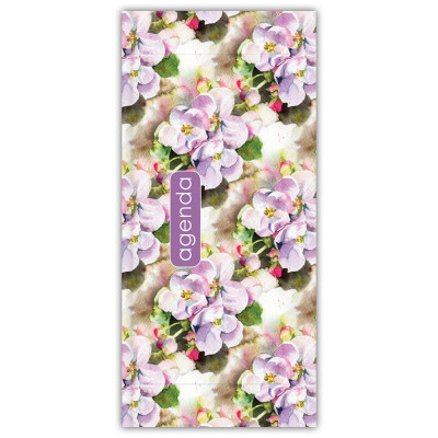 Zsebnaptár Colors fekvő heti, fehér lapokkal Spring Lila Dayliner 2026.