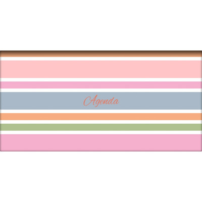 Zsebnaptár Colors fekvő heti, fehér lapokkal Stripes Dayliner 2026.