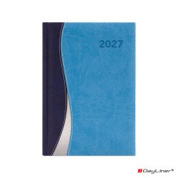 Határidőnapló Dubai A5 heti, fehér lapokkal kék-világoskék Dayliner 2027. Író- irodaszer, papíráru Dayliner