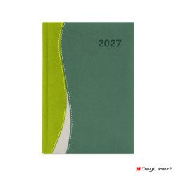 Határidőnapló Dubai A5 heti, fehér lapokkal zöld-zöld Dayliner 2027. Író- irodaszer, papíráru Dayliner