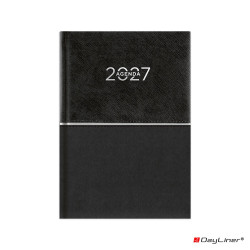 Határidőnapló Fifty A5 napi, fehér lapokkal fekete Dayliner 2027. Író- irodaszer, papíráru Dayliner
