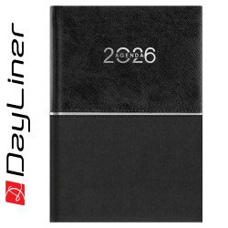 Határidőnapló Fifty A5 napi, fehér lapokkal fekete Dayliner 2026. Író- irodaszer, papíráru Dayliner
