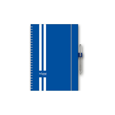 Határidőnapló InSpiral A5 heti, fehér lapokkal GT kék-fehér Dayliner 2026.