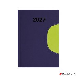 Határidőnapló Memphis B6 heti, fehér lapokkal kék-zöld Dayliner 2027. Író- irodaszer, papíráru Dayliner