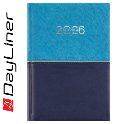 Határidőnapló Fifty A5 napi, fehér lapokkal kék Dayliner 2026. Határidőnapló Fifty A5 napi, fehér lapokkal kék Dayliner 2026.