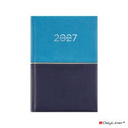 Határidőnapló Fifty A5 napi, fehér lapokkal kék Dayliner 2027. Író- irodaszer, papíráru Dayliner