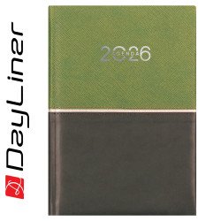 Határidőnapló Fifty A5 napi, fehér lapokkal zöld Dayliner 2026. Író- irodaszer, papíráru Dayliner