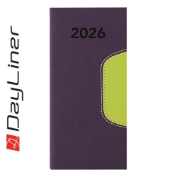Zsebnaptár Memphis fekvő heti, fehér lapokkal kék-zöld Dayliner 2026. Író- irodaszer, papíráru Dayliner
