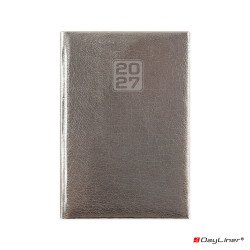 Határidőnapló Mirror B6 heti, fehér lapokkal ezüst Dayliner 2027. Író- irodaszer, papíráru Dayliner