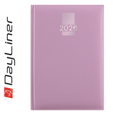 Határidőnapló MyPastel A5 heti, krémszínű lapokkal lila Dayliner 2026.