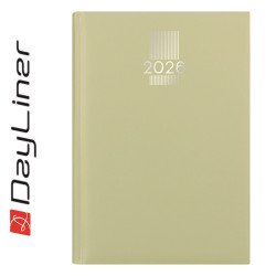 Határidőnapló MyPastel A5 heti, krémszínű lapokkal világoszöld Dayliner 2026. Író- irodaszer, papíráru Dayliner