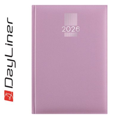 Határidőnapló MyPastel A5 napi, krémszínű lapokkal lila Dayliner 2027.