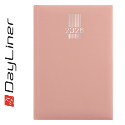 Határidőnapló MyPastel A5 napi, krémszínű lapokkal púder Dayliner 2026.