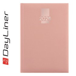 Határidőnapló MyPastel A5 napi, krémszínű lapokkal púder Dayliner 2026. Író- irodaszer, papíráru Dayliner