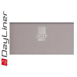 Zsebnaptár MyPastel fekvő heti, krémszínű lapokkal szürke Dayliner 2026. Író- irodaszer, papíráru Dayliner
