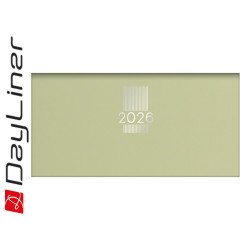 Zsebnaptár MyPastel fekvő heti, krémszínű lapokkal világoszöld Dayliner 2026. Író- irodaszer, papíráru Dayliner