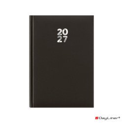 Határidőnapló Pannon A5 heti, fehér lapokkal fekete Dayliner 2027. Író- irodaszer, papíráru Dayliner