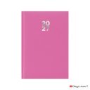 Határidőnapló Pannon A5 heti, fehér lapokkal fuchsia Dayliner 2027.