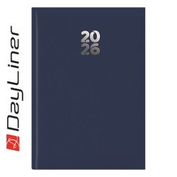 Határidőnapló Pannon A5 heti, fehér lapokkal sötétkék Dayliner 2026. Író- irodaszer, papíráru Dayliner