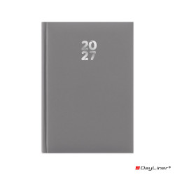 Határidőnapló Pannon A5 heti, fehér lapokkal szürke Dayliner 2027. Író- irodaszer, papíráru Dayliner