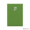 Határidőnapló Pannon A5 napi, fehér lapokkal világoszöld Dayliner 2027.