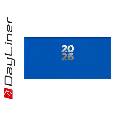Zsebnaptár Pannon fekvő heti, fehér lapokkal kék Dayliner 2026.