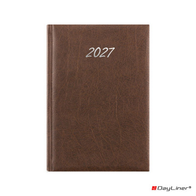 Határidőnapló Rebel A5 napi, krémszínű lapokkal antracit Dayliner 2027.