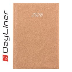 Határidőnapló Rebel A5 napi, krémszínű lapokkal bézs Dayliner 2026. Író- irodaszer, papíráru Dayliner