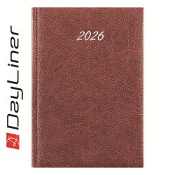 Határidőnapló Rebel A5 napi, krémszínű lapokkal bordó Dayliner 2026. Író- irodaszer, papíráru Dayliner