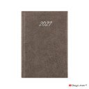 Határidőnapló Rebel A5 napi, krémszínű lapokkal szürke Dayliner 2027.