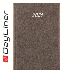 Határidőnapló Rebel B5 heti, krémszínű lapokkal szürke Dayliner 2026. Író- irodaszer, papíráru Dayliner