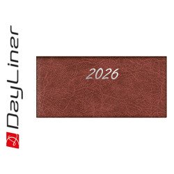 Zsebnaptár Rebel fekvő heti, krémszínű lapokkal bordó Dayliner 2026. Író- irodaszer, papíráru Dayliner