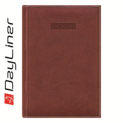 Határidőnapló Sherwood A5 napi, krémszínű lapokkal barnásvörös Dayliner 2026. Író- irodaszer, papíráru Dayliner