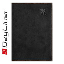 Határidőnapló Square A5 napi, fehér lapokkal fekete Dayliner 2026. Író- irodaszer, papíráru Dayliner