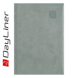 Határidőnapló Square A5 napi, fehér lapokkal szürke Dayliner 2026. Író- irodaszer, papíráru Dayliner