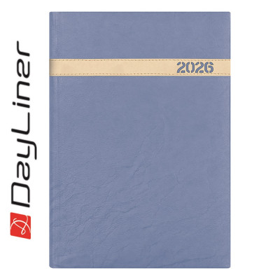 Határidőnapló The Boss A5 napi, fehér lapokkal jeans Dayliner 2026.