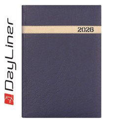 Határidőnapló The Boss A5 napi, fehér lapokkal kék Dayliner 2026. Író- irodaszer, papíráru Dayliner