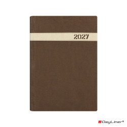 Határidőnapló The Boss B5 heti, fehér lapokkal barna Dayliner 2027. Író- irodaszer, papíráru Dayliner