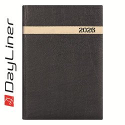 Határidőnapló The Boss B5 heti, fehér lapokkal fekete Dayliner 2026. Író- irodaszer, papíráru Dayliner