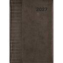 Határidőnapló Tucson A5 napi, fehér lapokkal fekete Dayliner 2027.