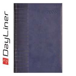 Határidőnapló Tucson A5 napi, fehér lapokkal kék Dayliner 2026. Író- irodaszer, papíráru Dayliner