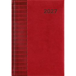 Határidőnapló Tucson A5 napi, fehér lapokkal piros Dayliner 2027. Író- irodaszer, papíráru Dayliner