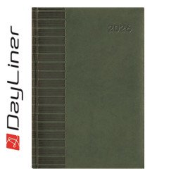 Határidőnapló Tucson A5 napi, fehér lapokkal zöld Dayliner 2026. Író- irodaszer, papíráru Dayliner